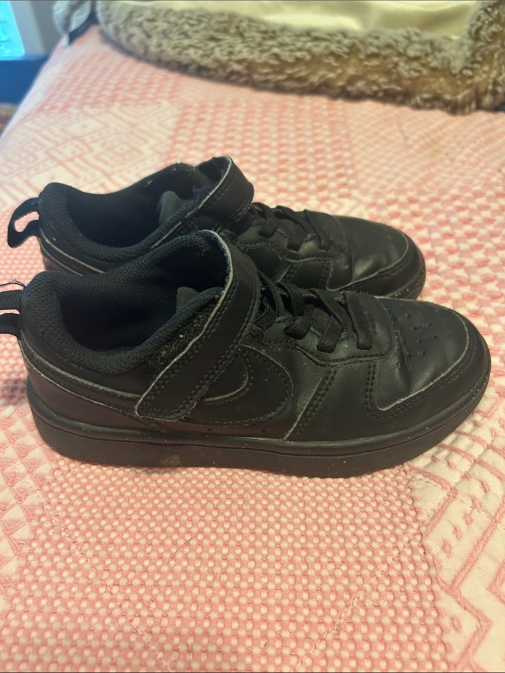 Nike Black Court  Velcro & Lace Sneakers